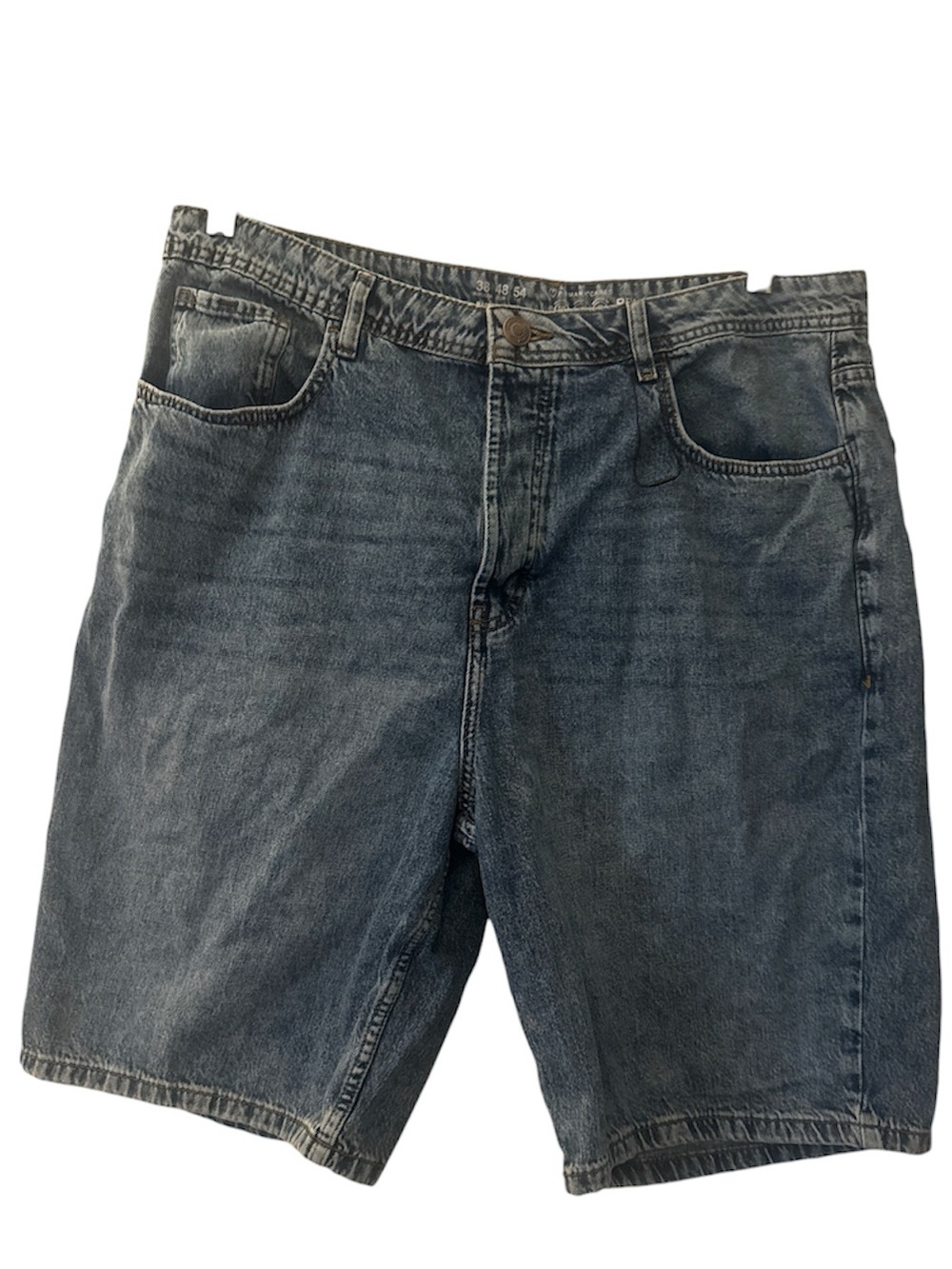 Men's Faded Blue Denim Shorts